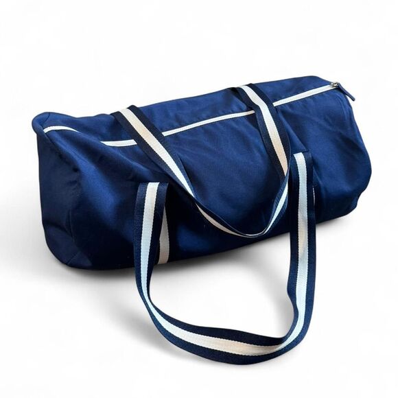 Navy Tommy Bahama canvas duffel bag with white stripes #travel - Picture 4 of 7